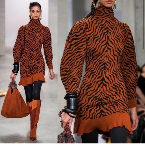 Ulla Johnson Joni Zebra Print Dress - Picture 2 of 10